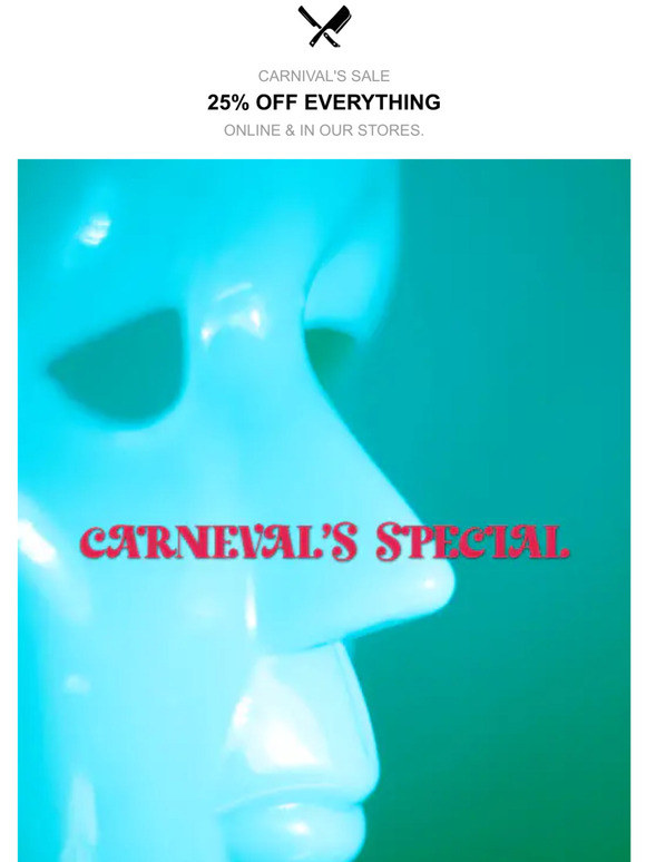 25% OFF Everything | Carnival's Sale Starts Now.