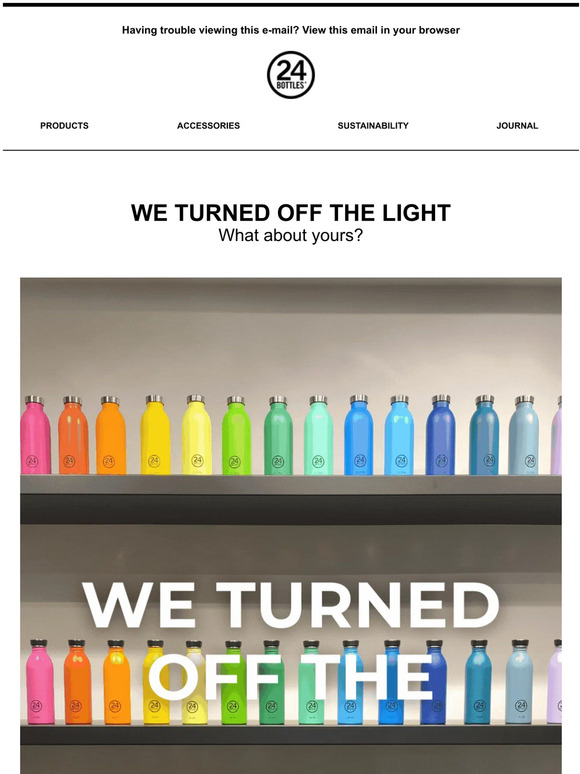 ☀ We turned off the light. And you?