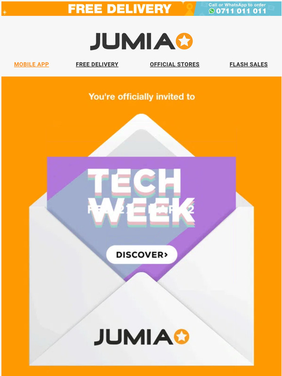 Jumia Kenya Tech Week Coming Soon Upgrade on a budget 📱💻🎧 Milled