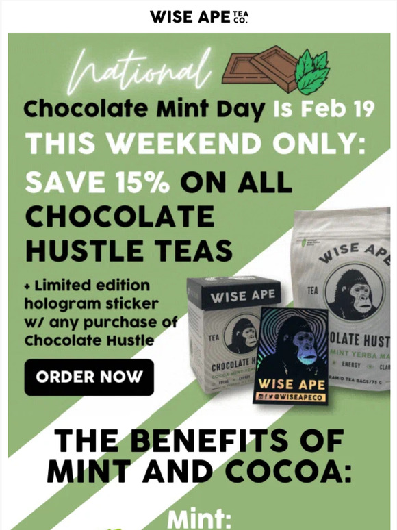 🍫 Save 15% on Chocolate Hustle - this weekend ONLY! (plus a free sticker)