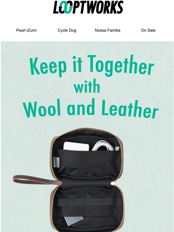 NEW! Upcycled Wool & Leather Tech Pouches