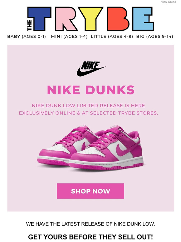 JUST LANDED: Pink Nike Dunk Low