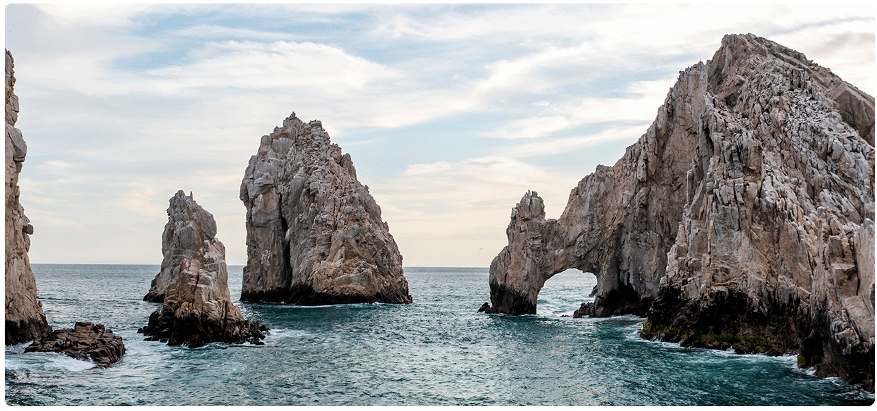 The arch of Cabo San Lucas. View cruises to Mexico.