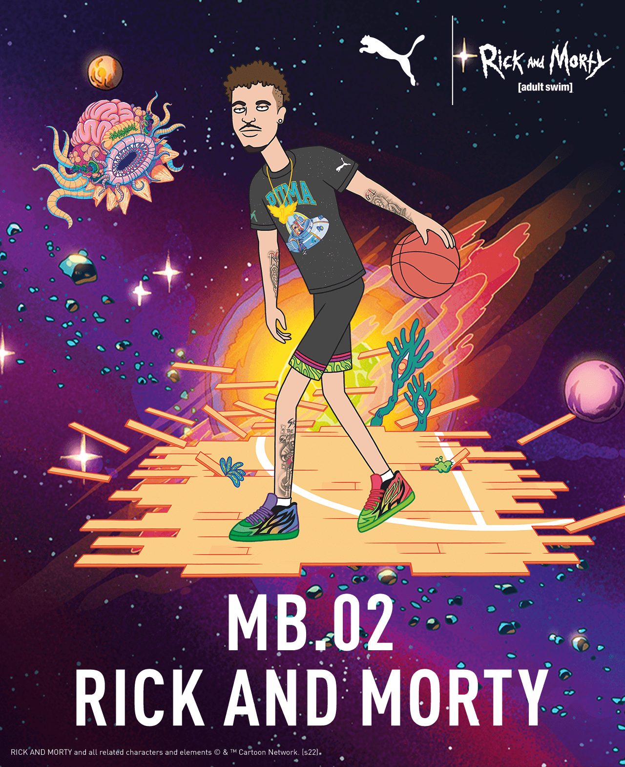 puma hoops rick and morty