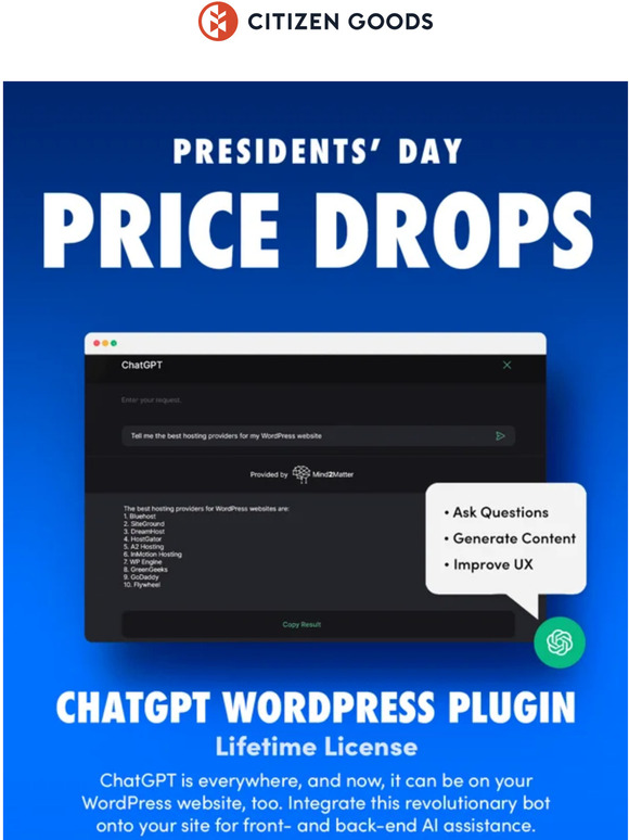 ChatGPT Plug-In for Your WordPress Site