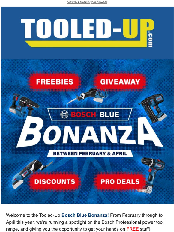 Tooled Up 🔵 Bosch Blue Bonanza Has Started! Milled