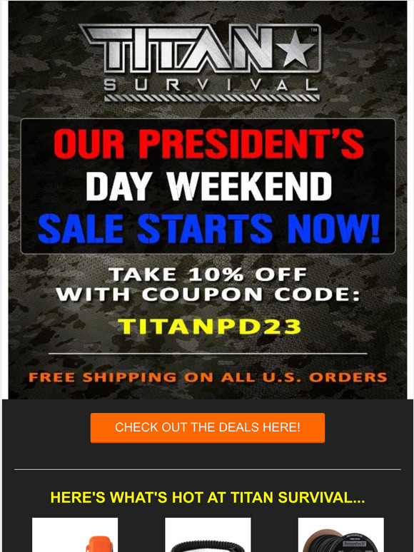 Our 2023 President's Day Weekend Sale Starts Now!