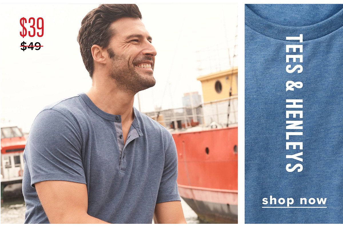 Shop Tees & Henleys