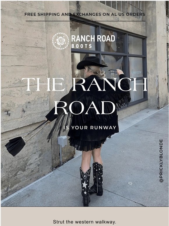Ranch Road Boots, LLC: MEET THE ARCHER PRICKLY TALL