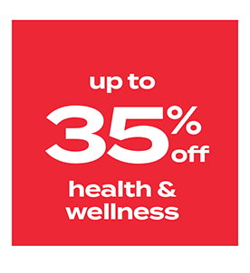 up to 35% off health & wellness