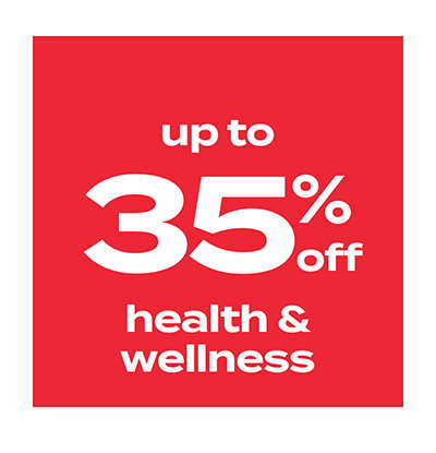 up to 35% off health & wellness