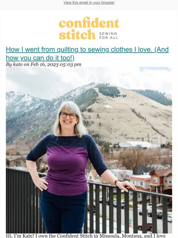 How I went from quilting to sewing clothes I love. (And how you can do it too!)