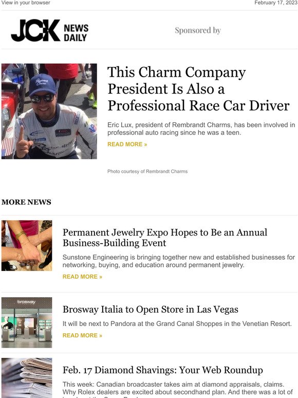 This Charm Company President Is Also a Professional Race Car Driver