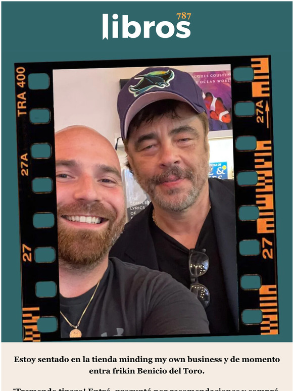 ¡Benicio del Toro visitó nuestra tienda! 😱