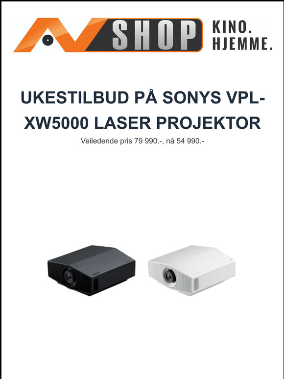 Rabatt på 25 000.- på Sonys nye VPL-XW5000 laserprojektor!