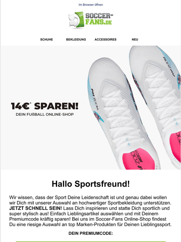 Sportsfreund, mach Dich fit! Jetzt schnell sein