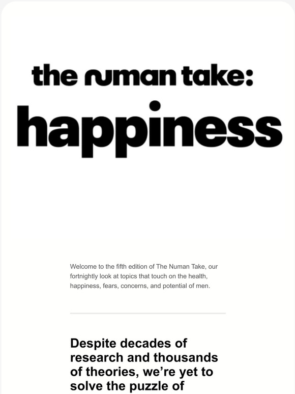 The Numan Take: happiness
