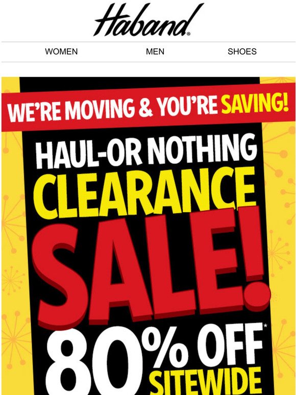 (1) URGENT Reminder: Extra Sitewide Clearance Savings!