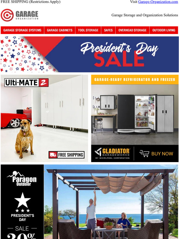 🇺🇸 Garage Organization President's Day Sale 🇺🇸