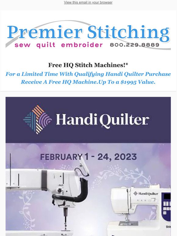 The Handi Quilter Promo You Don't Want To Miss!