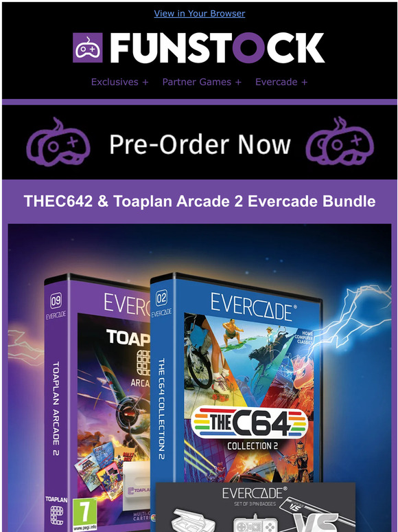 PRE-ORDER NOW: THEC642 & Toaplan Arcade 2 Evercade Bundle | Save £20 on Bustafellows Collector's Edition | Grim Guardians: Demon Purge Collector's Edition