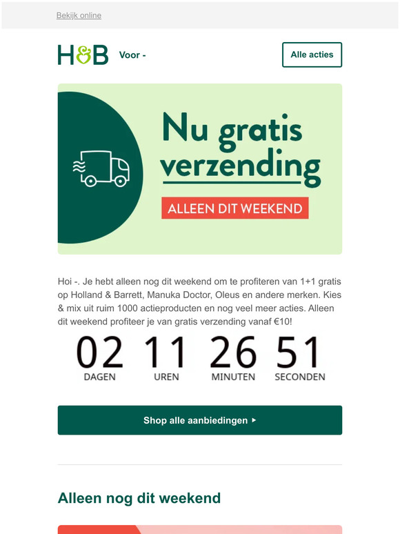 Alleen dit weekend: GRATIS verzending 🚛