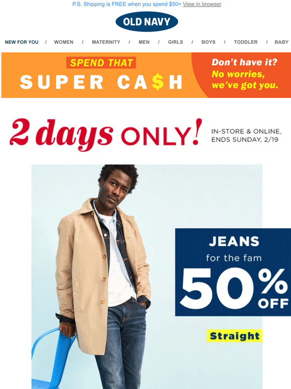 Friends & Family: 30% off regular-priced & sale items Tagged PowerPress -  Old Navy Philippines