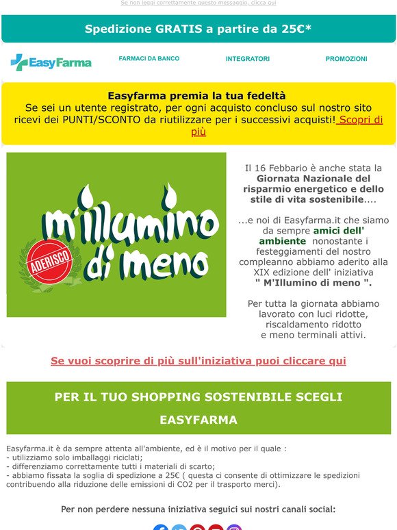 💚 Easyfarma.it, il tuo shopping sostenibile! 