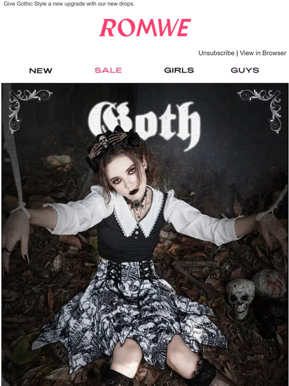 Goth💀Enter the ROMWE gothic castle