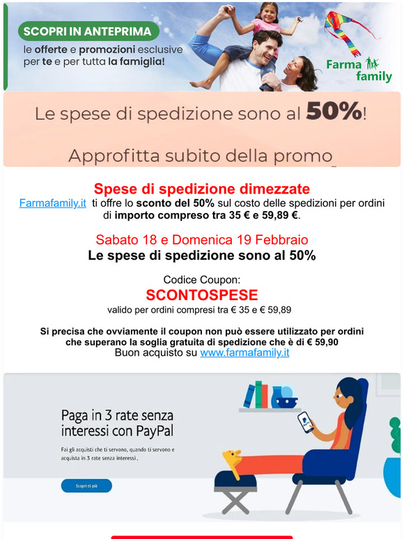 Spese di Spedizione al 50% solo nel weekend!🚚