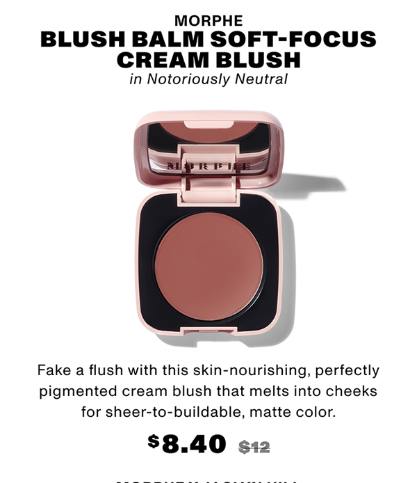 Morphe 30 off blush, bronzer, and more. Milled