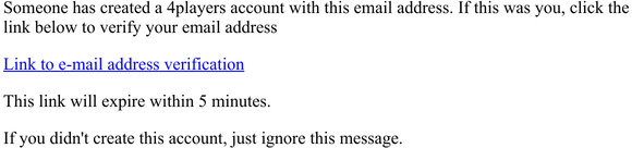Verify email