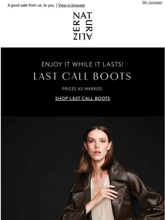 This is major: Extra 25% off + Last call boots