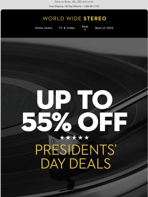 ⭐ Up To 55% Off Our Presidents' Day Deals ⭐
