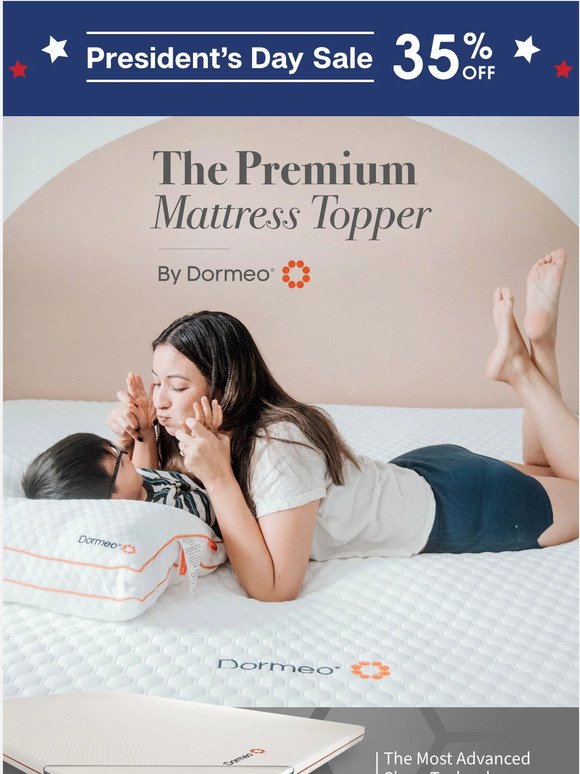 President’s Day Sale: Save 35% Off Mattress Toppers