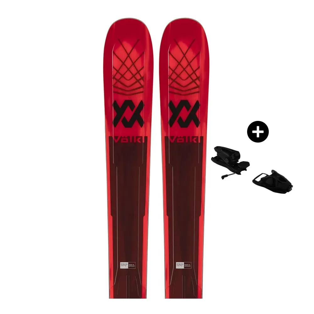 Volkl M6 MANTRA - Pack esquís freeride hombre black / red
