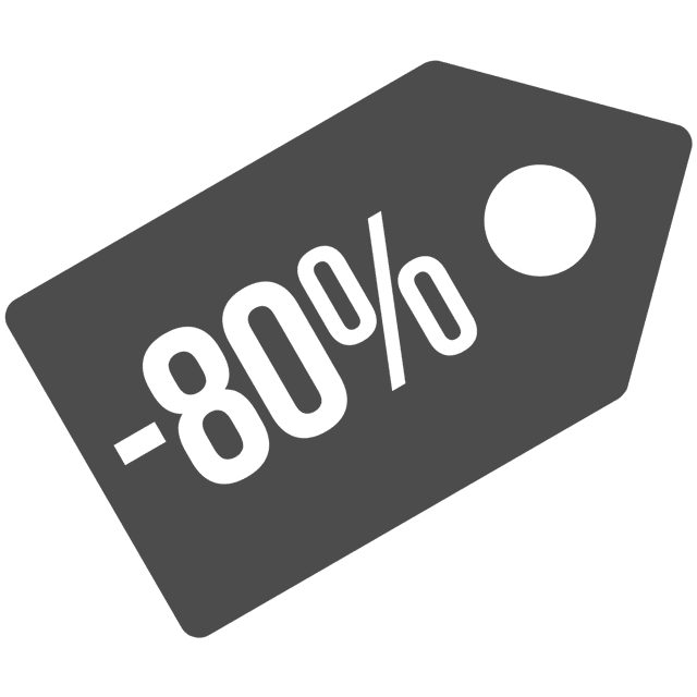 Hasta -80%*