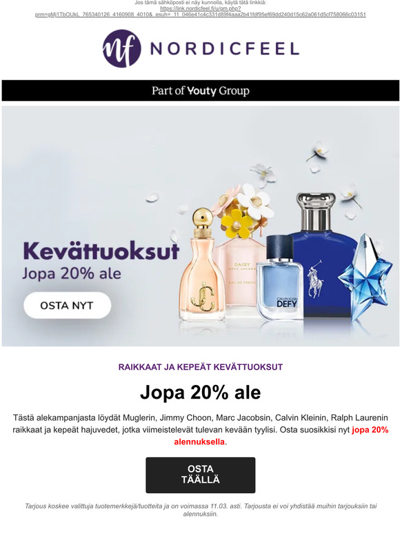 Kevättuoksut jopa -20% & JENNIFER LOPEZ -lahja😍
