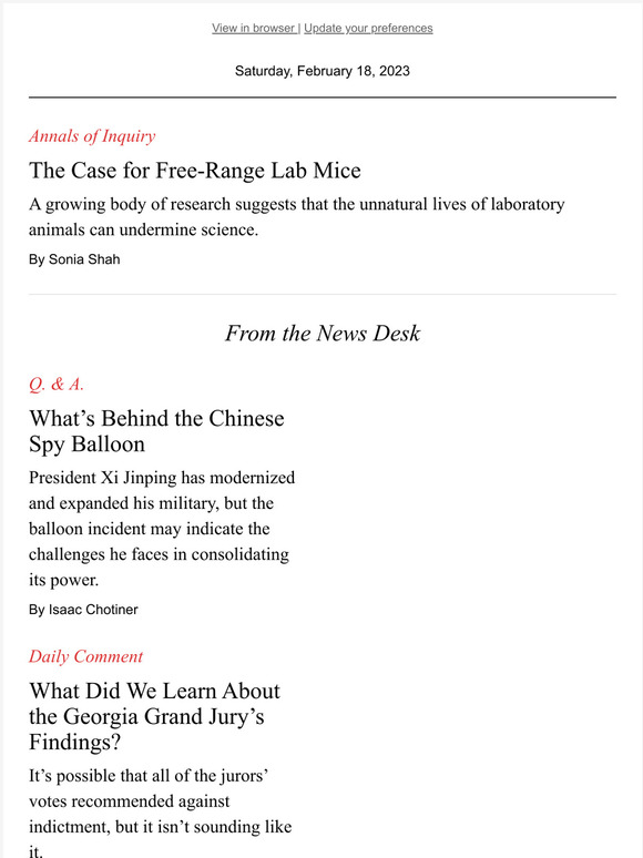 The New Yorker The Case for FreeRange Lab Mice Milled