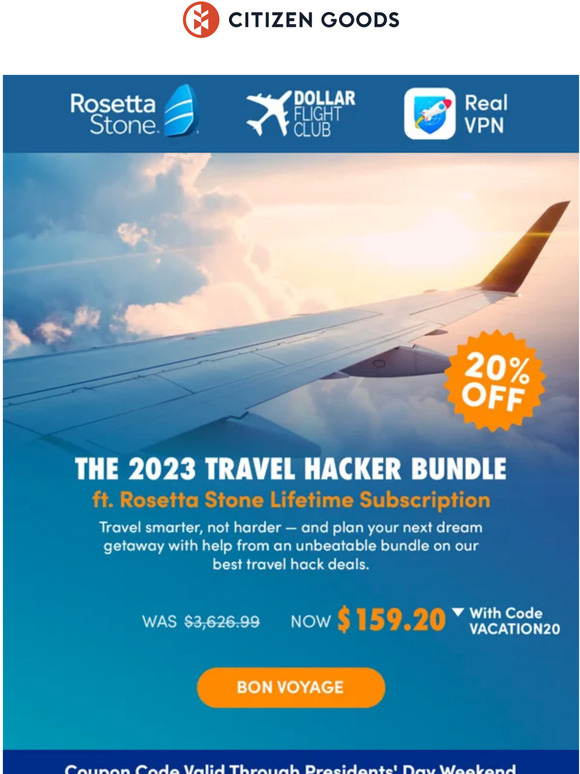 Dollar Flight Club | Rosetta Stone | Real VPN