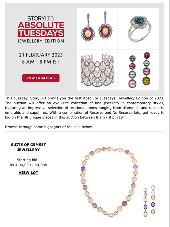 Saffronart Highlights Absolute Tuesdays Jewellery Edition 21 February 2023 Milled