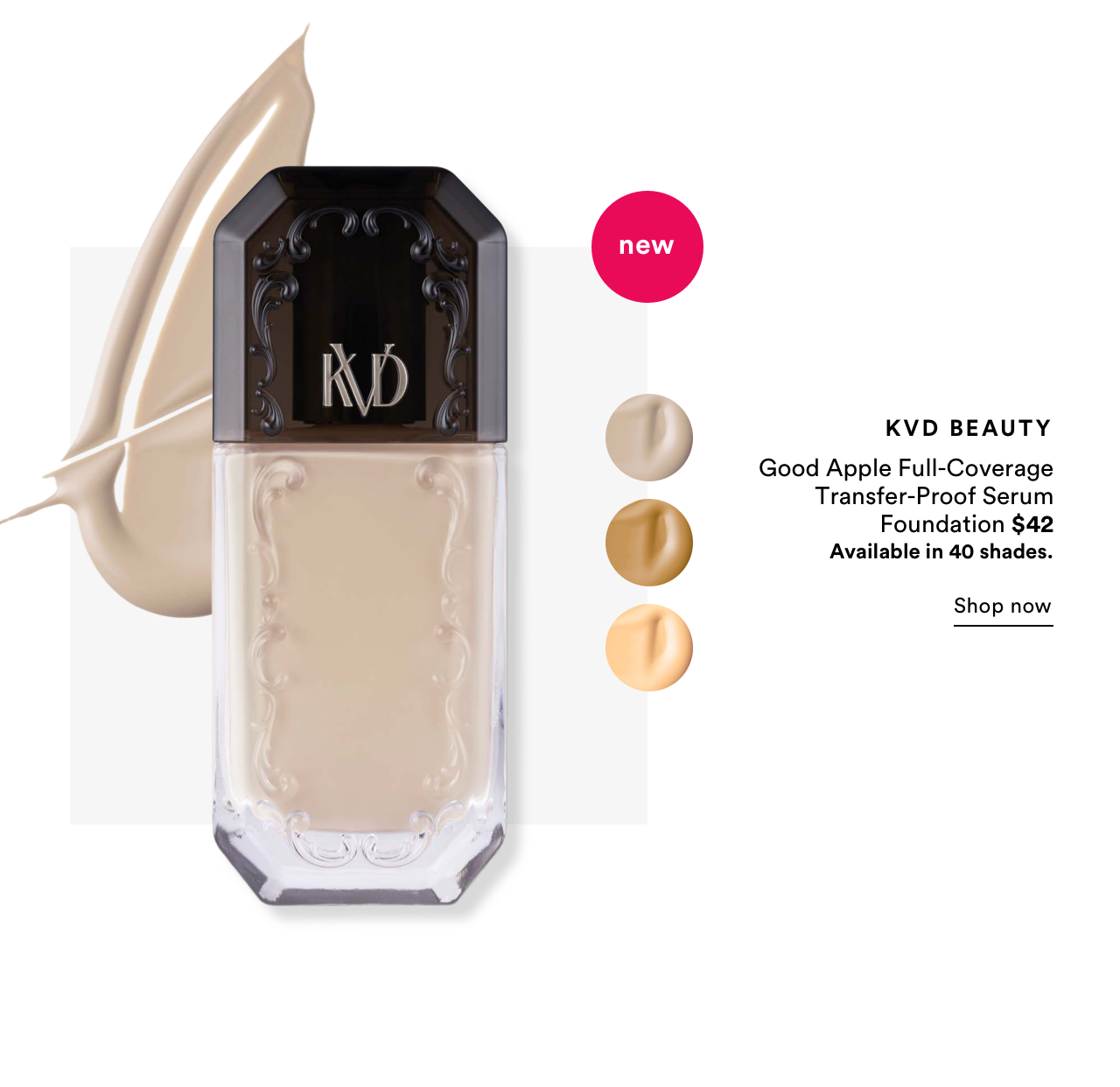KVD Beauty | Good Apple Liquid Serum Foundation