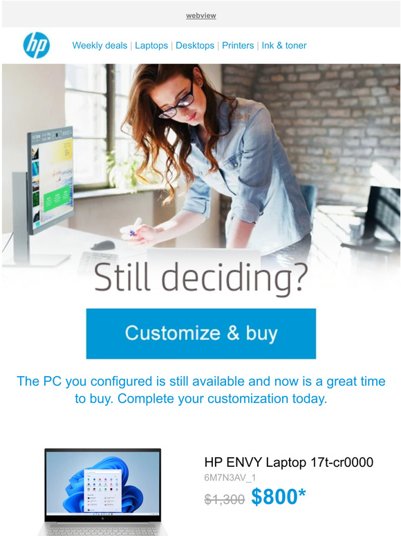 HP Finish building your new PC Milled