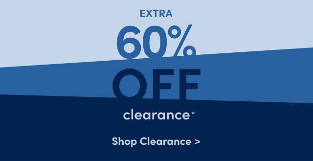 Extra 60% Off Clearance