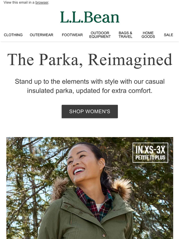 L.L.Bean The Parka Loved For Style & Pockets Milled
