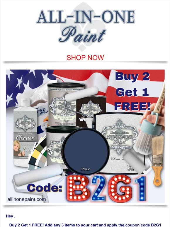 Heirloom Traditions Paint (US) Buy 2 Get 1 FREE on ALLINONE Paint