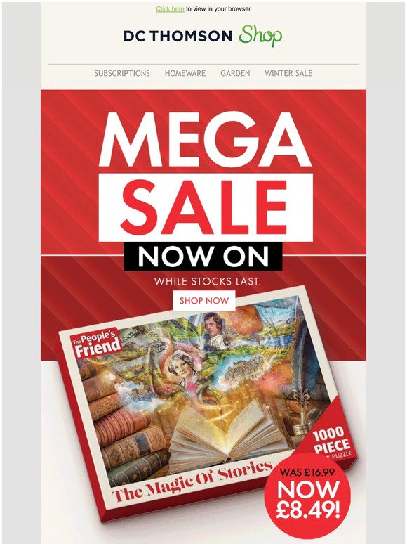 Mega Sale now on