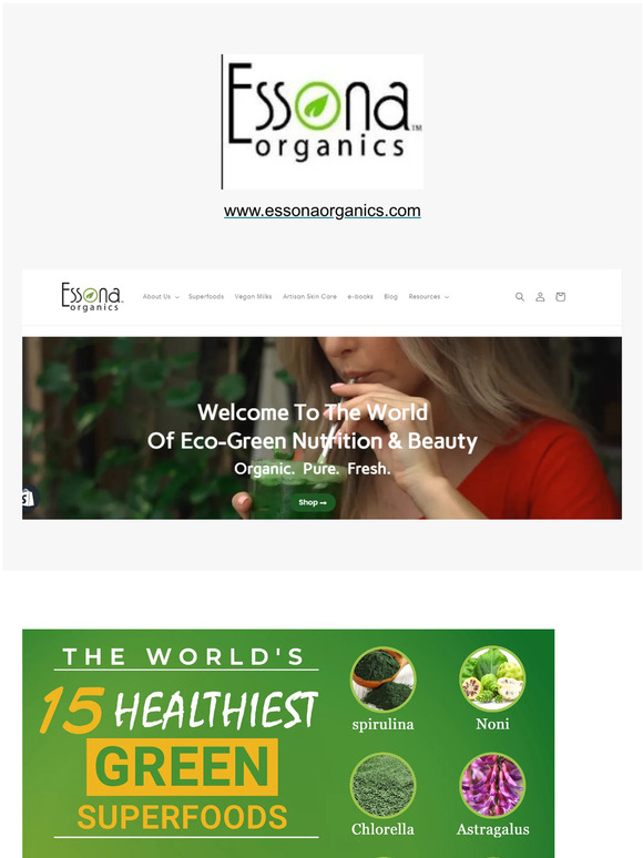 New Website for Essona Organics