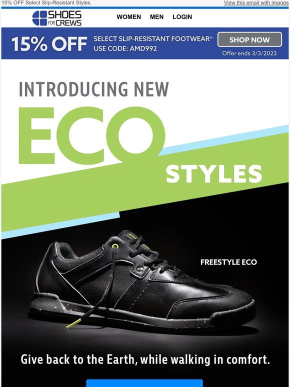NEW ECO-Friendly Slip-Resistant Shoes!
