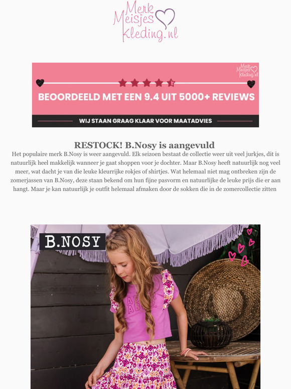 RESTOCK | B.Nosy is aangevuld! 😍😍
